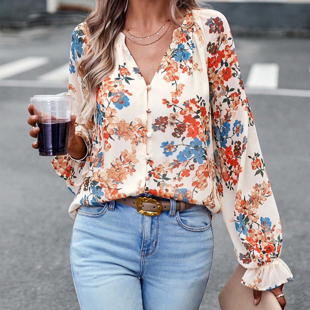 ELLIE | Blomstrete Bluse