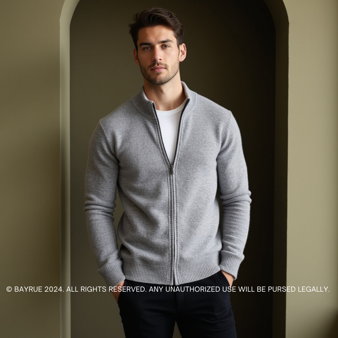 Kingston Merino Wool Zip Sweater