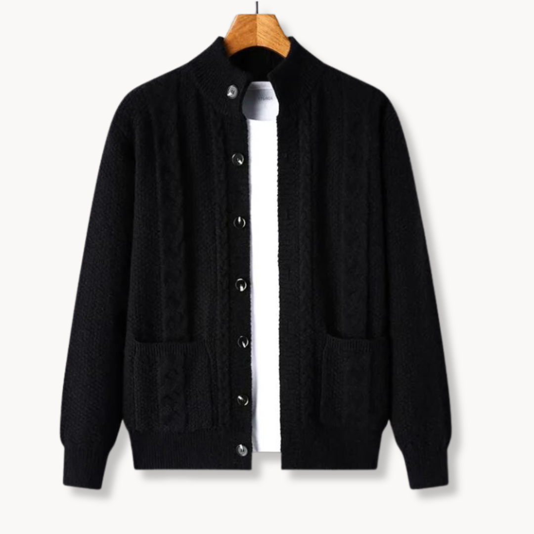 JONAS | Flettestrikket Ullcardigan