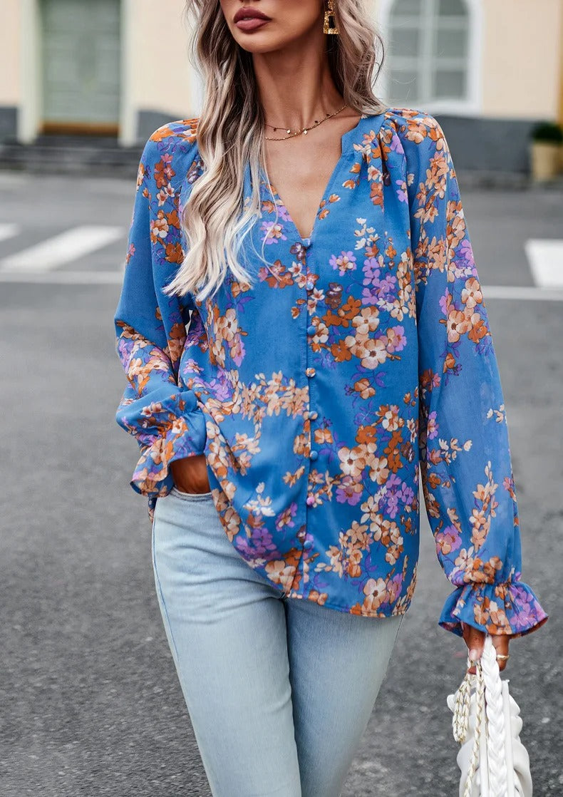 ELLIE | Blomstrete Bluse