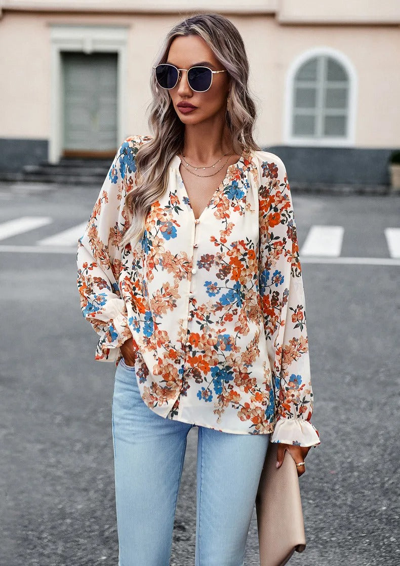 ELLIE | Blomstrete Bluse