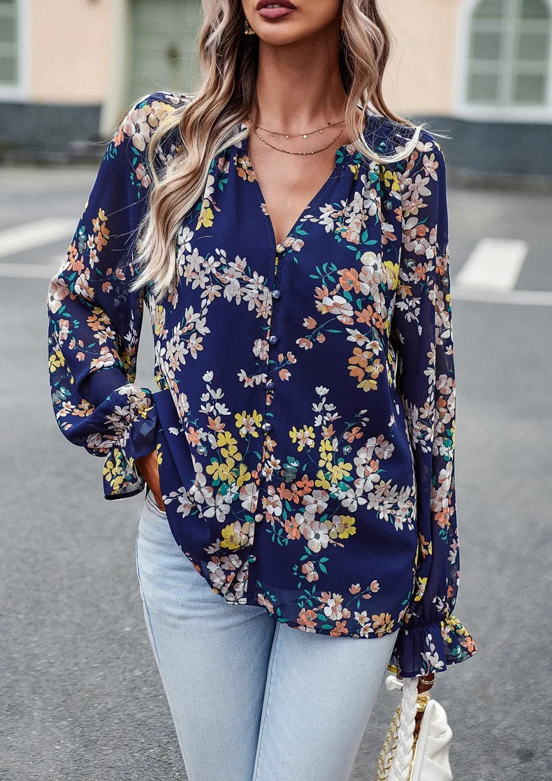 ELLIE | Blomstrete Bluse