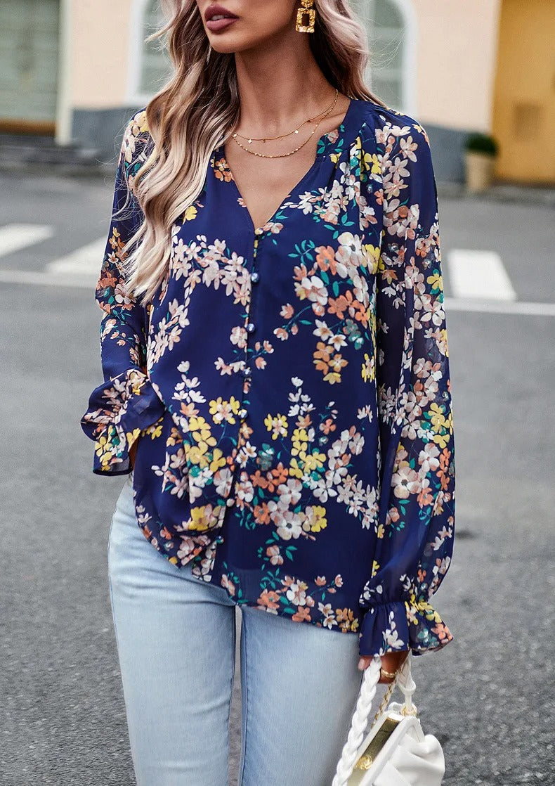 ELLIE | Blomstrete Bluse