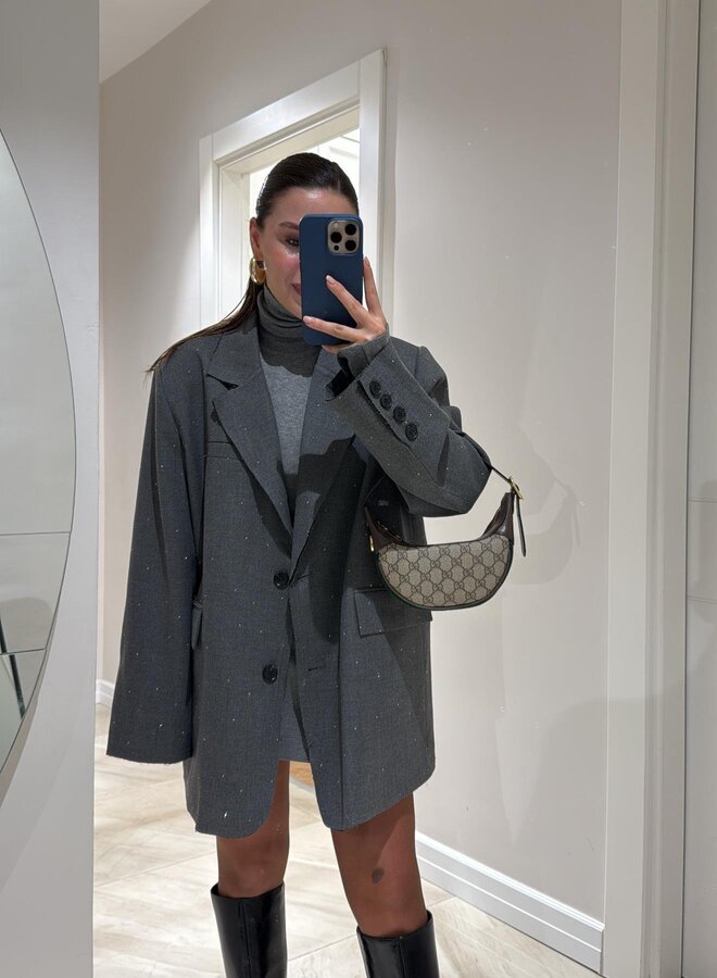 EMMA | Grå Oversized Blazer