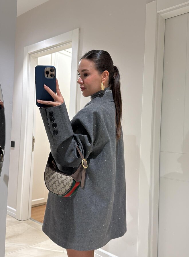 EMMA | Grå Oversized Blazer